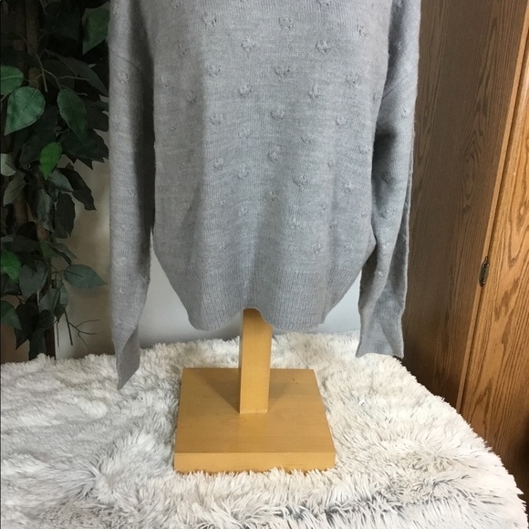 Vylette Bauble stitch heather gray sweater jrs. XXL NWT - Picture 6 of 14